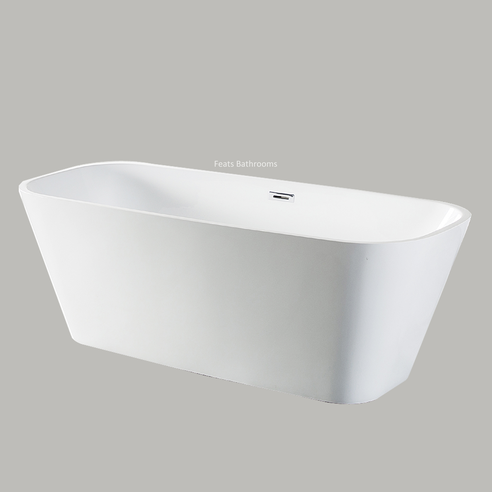 ProjectOriented Quality Glossy White Finish Solid Surface Badewanne